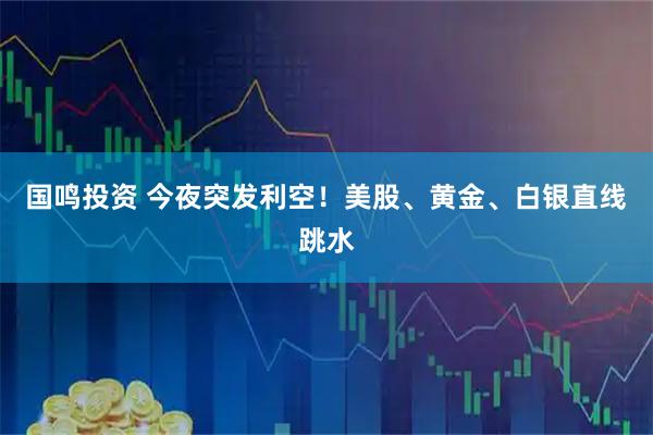 国鸣投资 今夜突发利空！美股、黄金、白银直线跳水